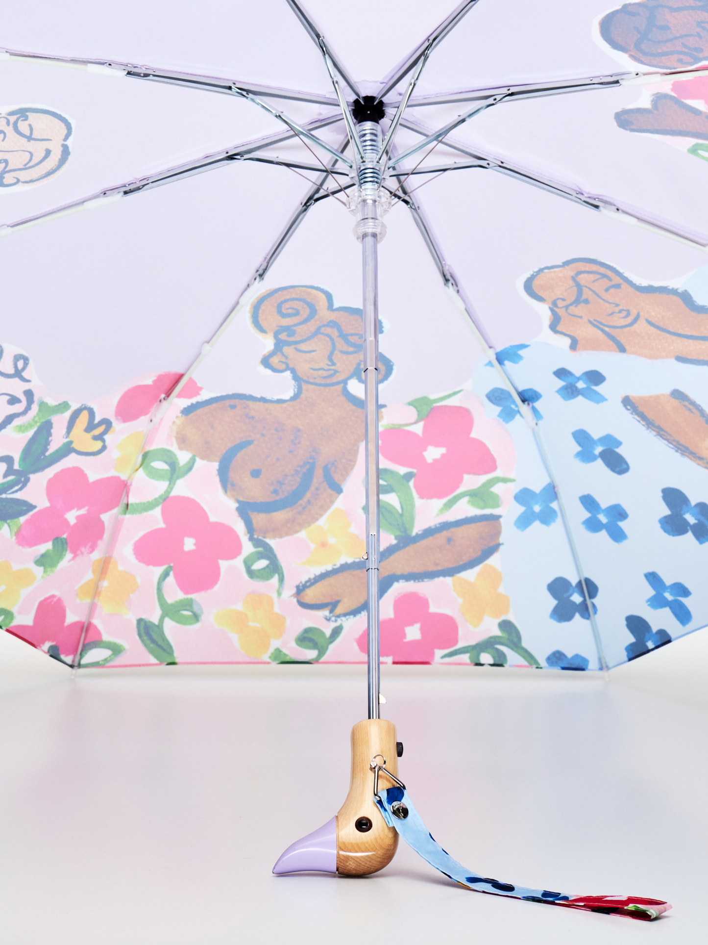 Heaven's Garden Eco-Friendly Compact Duck Umbrella