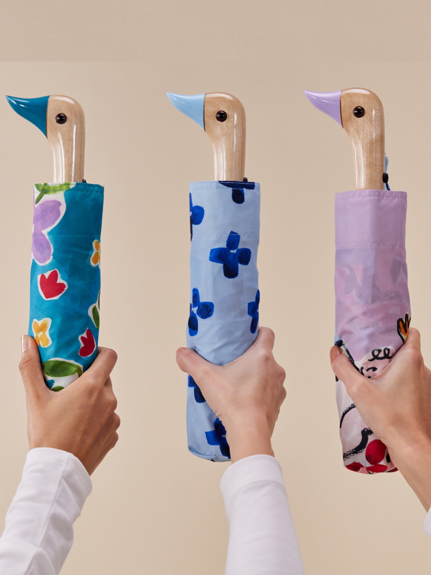 Lilas' Dream Eco-Friendly Compact Duck Umbrella