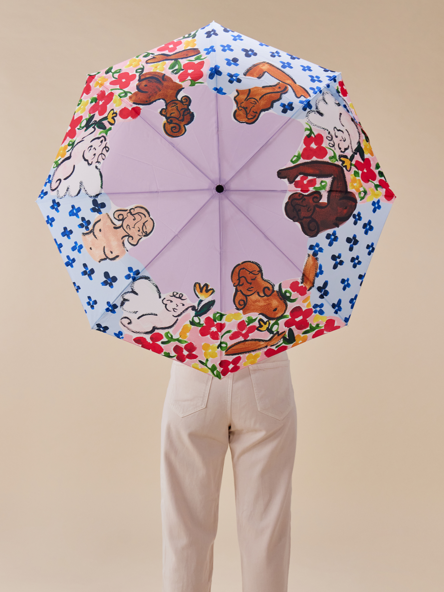 Heaven's Garden Eco-Friendly Compact Duck Umbrella