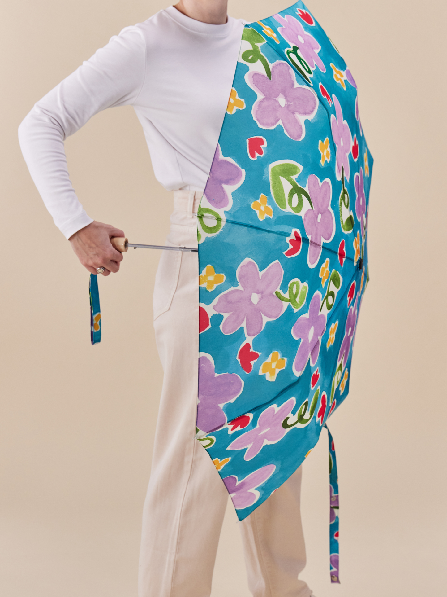 Lilas' Dream Eco-Friendly Compact Duck Umbrella