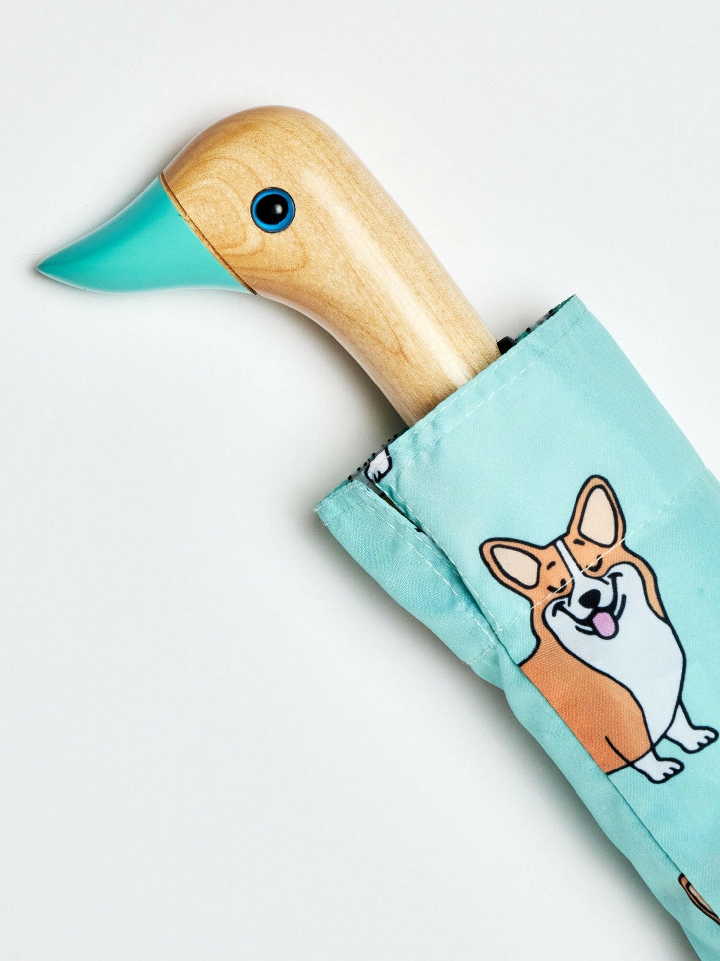 Corgi Mint Eco-friendly Compact Duck Umbrella