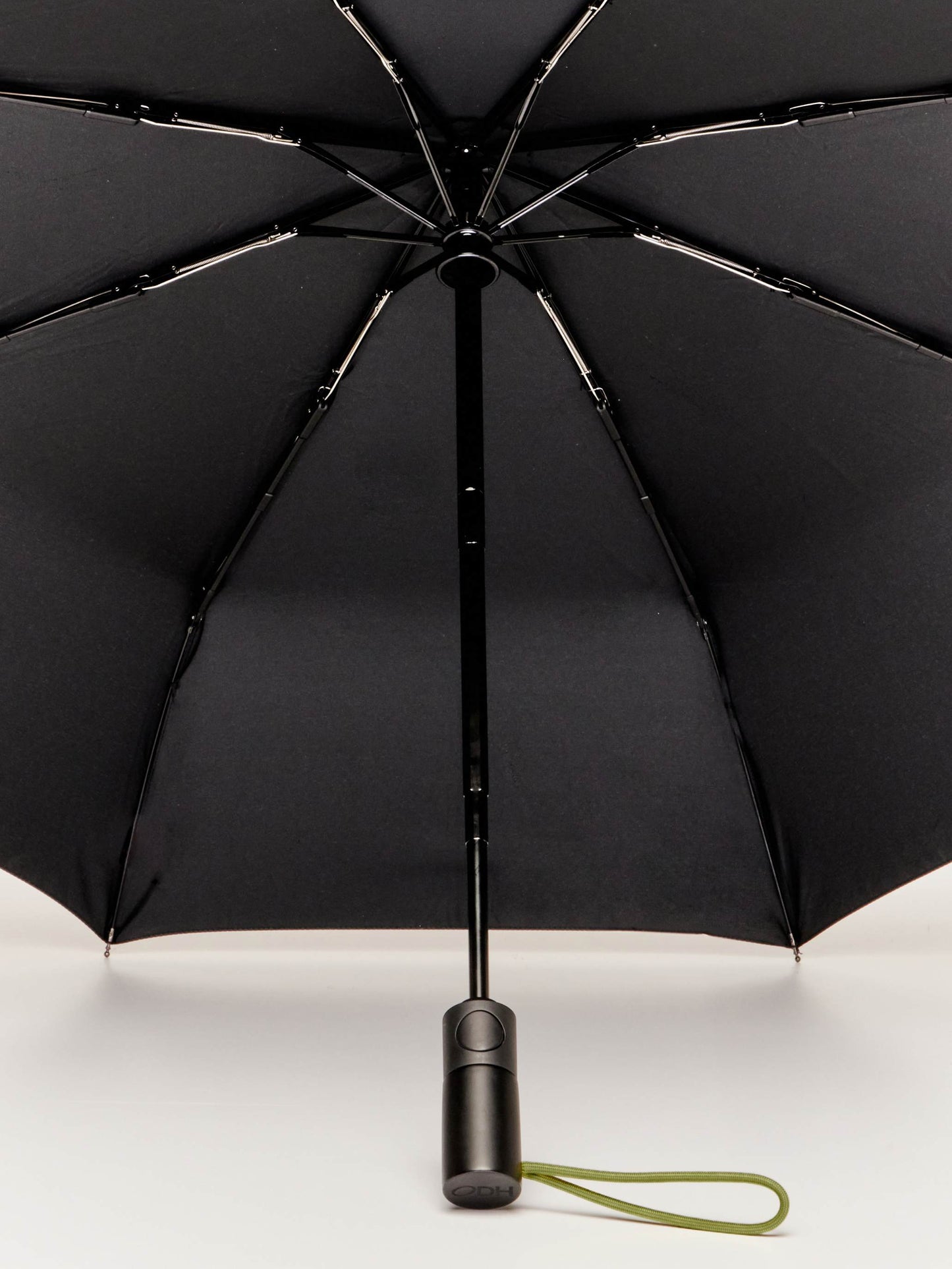 Black Daily Compact Umbrella with Automatic Open-Close Function