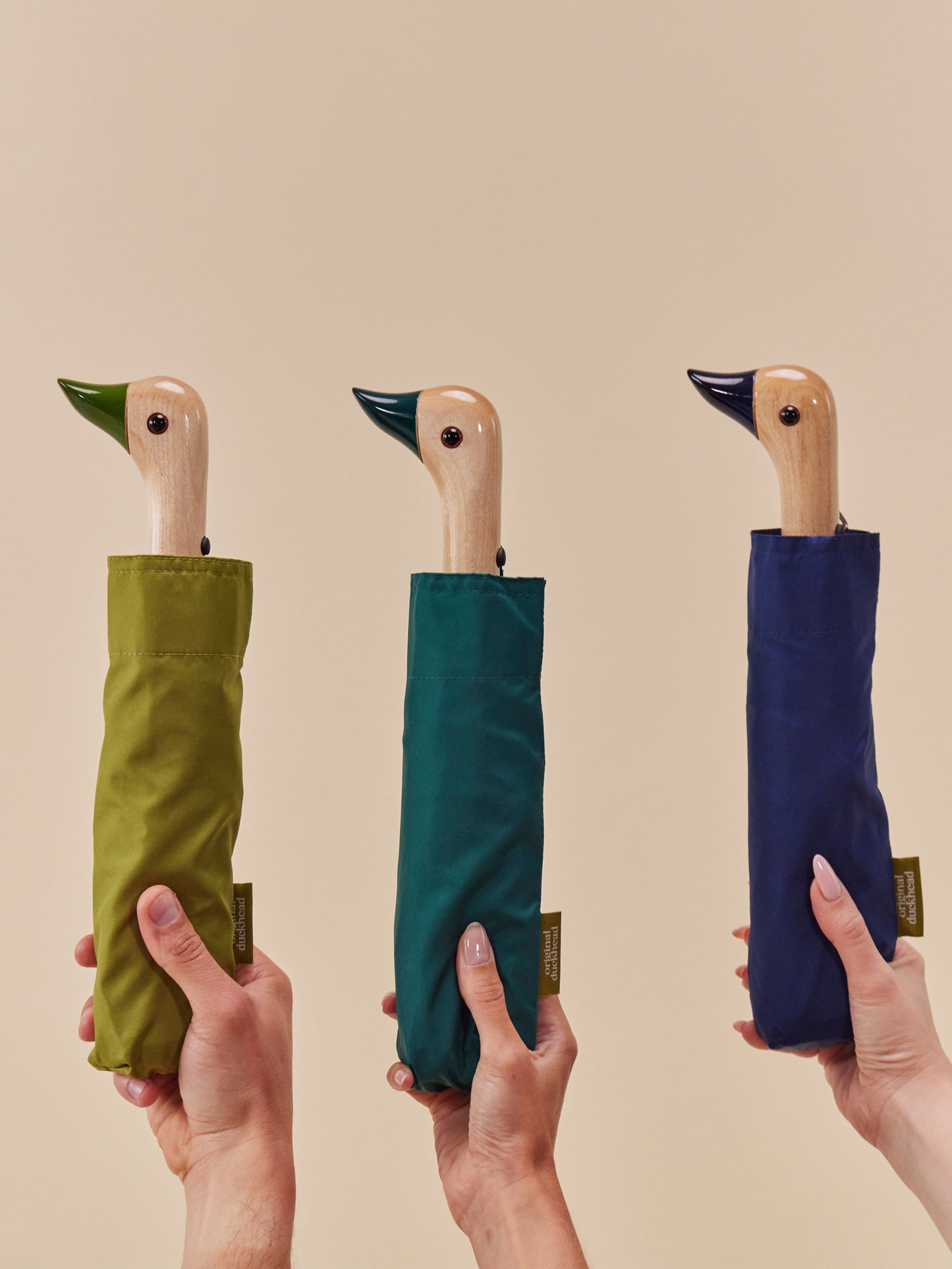 Navy Eco-Friendly Compact Duck Umbrella