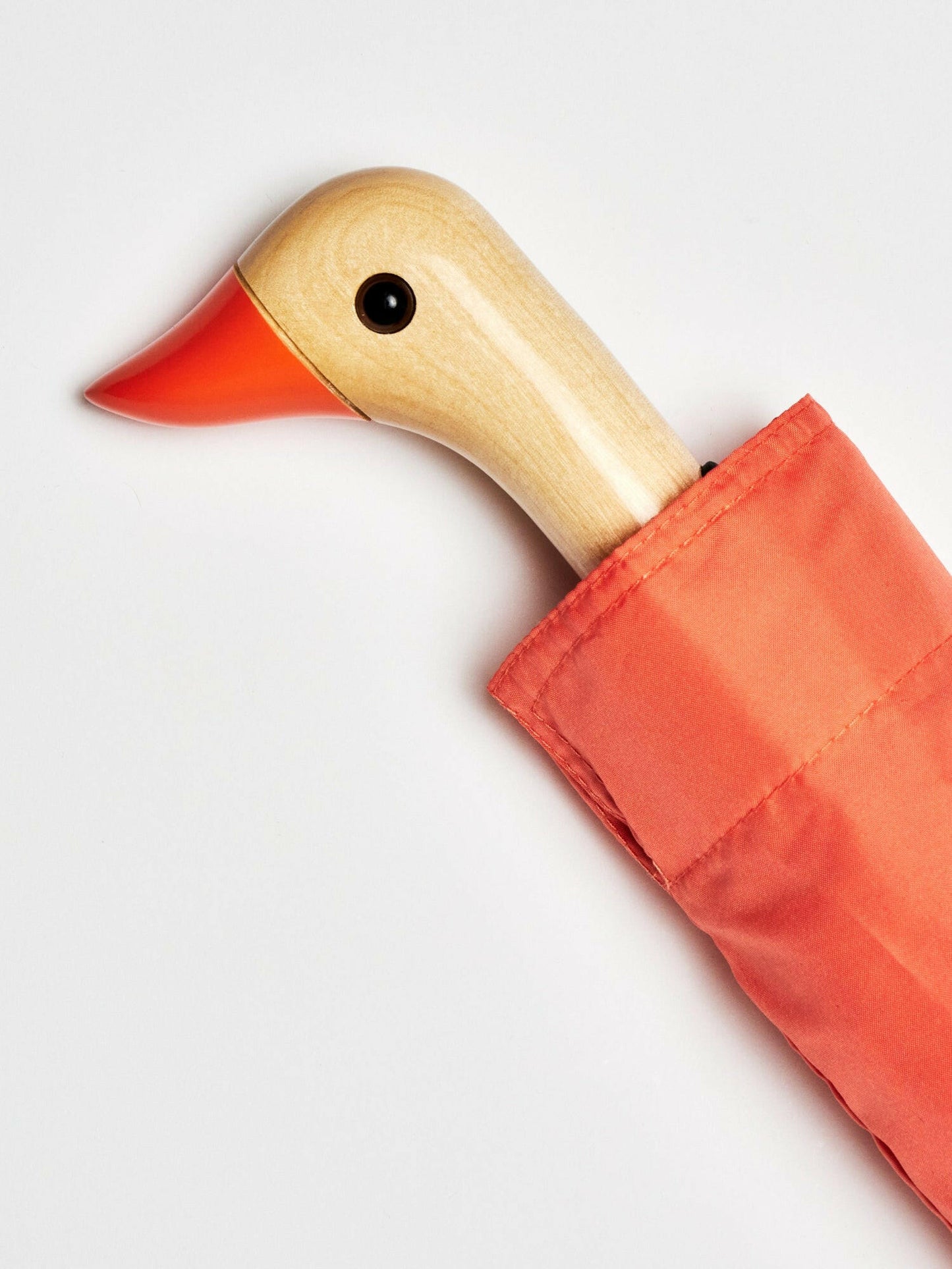 Peach Eco-Friendly Compact Duck Umbrella