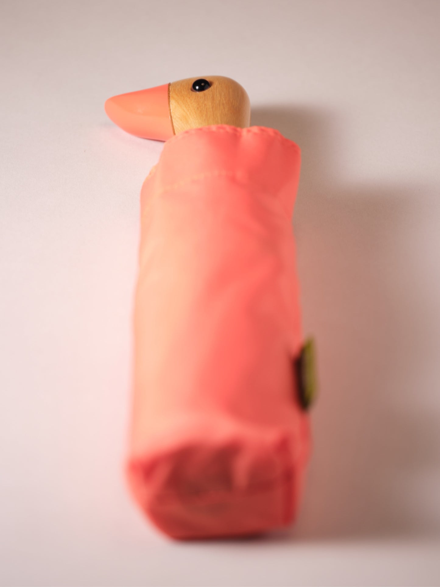 Peach Eco-Friendly Compact Duck Umbrella