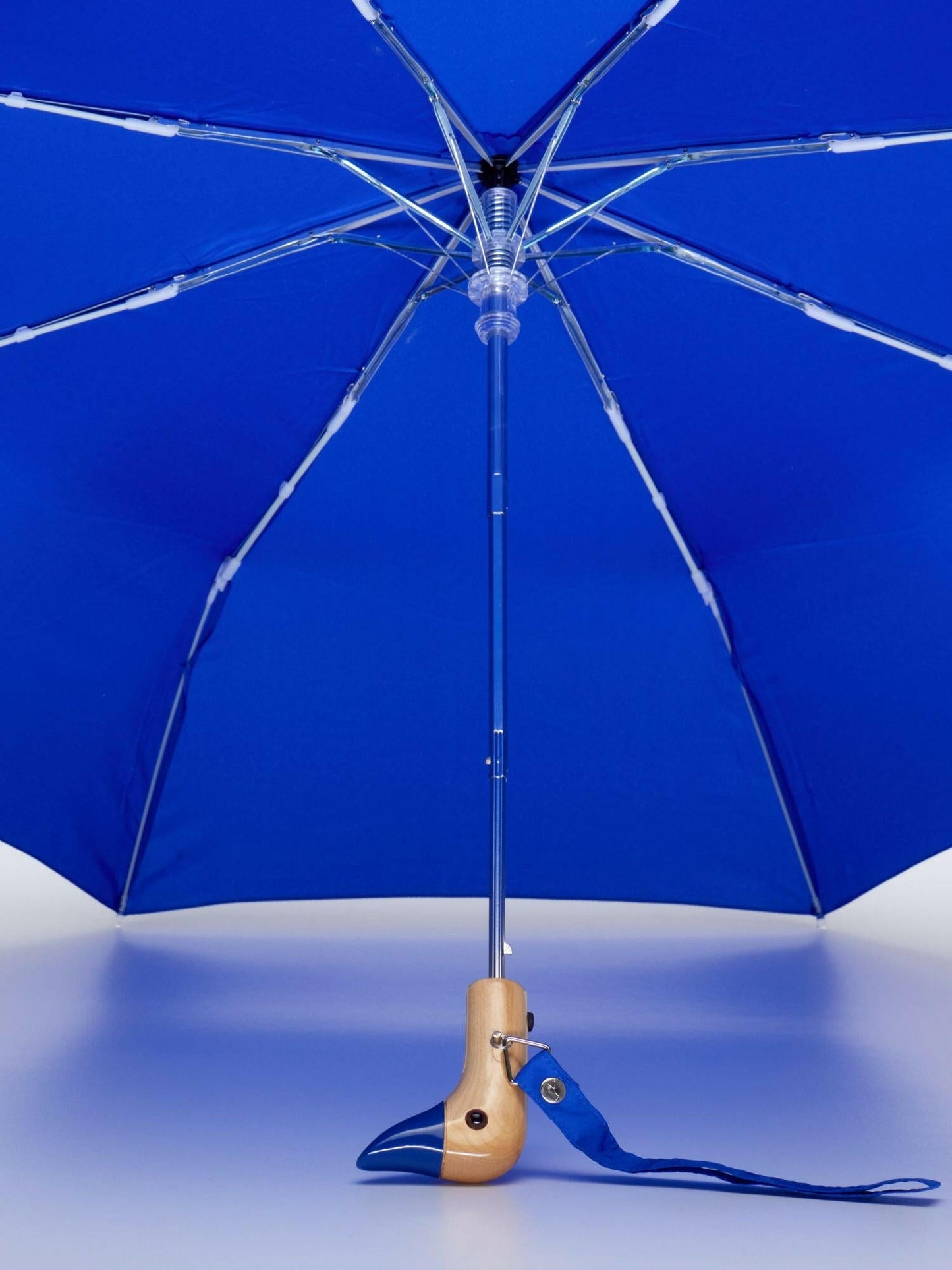 Royal Blue Eco-Friendly Compact Duck Umbrella